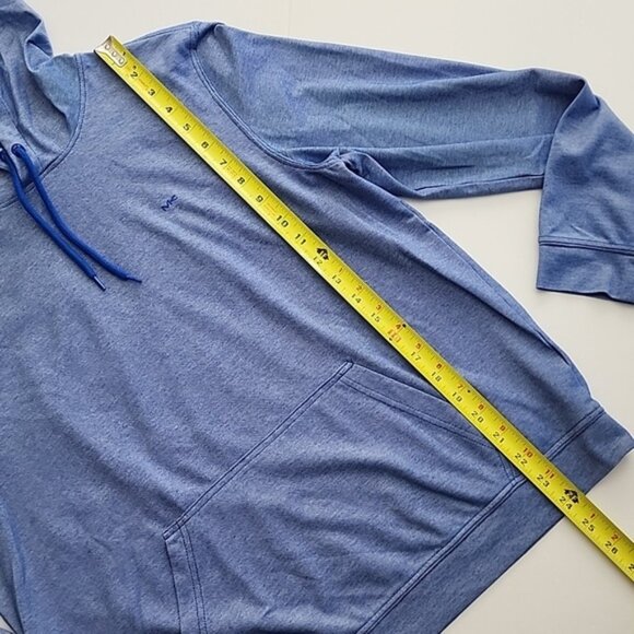 Michael Kors Women's Textured Blue Pullover Hoodie Size Medium - Picture 10 of 11